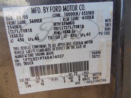 2006 Ford F-250 lariat Gray Extended Cab 6.0L Turbo Diesel #F23315